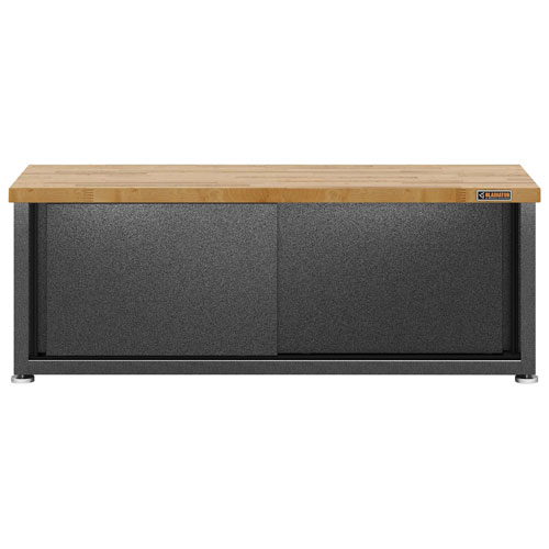 Gladiator Steel Shoe Storage Bench (GAGB54SBJSG) - Hammered Granite
