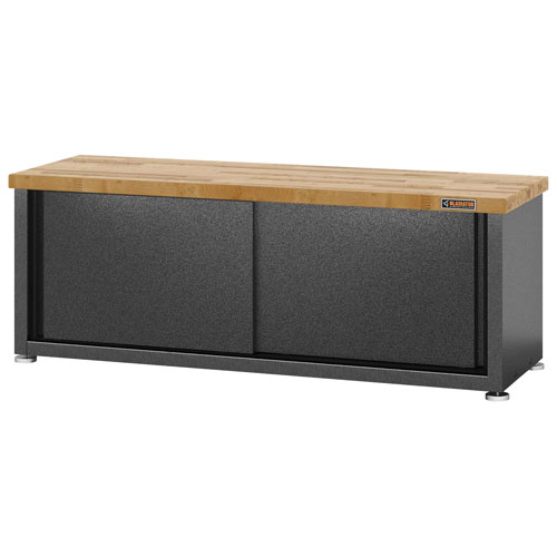 Gladiator Steel Shoe Storage Bench (GAGB54SBJSG) - Hammered Granite