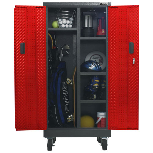 Gladiator Heavy Duty Welded Steel Cabinet - Red Tread