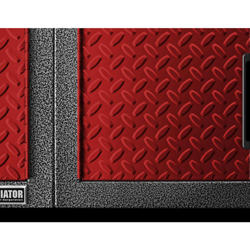 Gladiator Heavy Duty Welded Steel Modular GearBox Cabinet - Red Tread