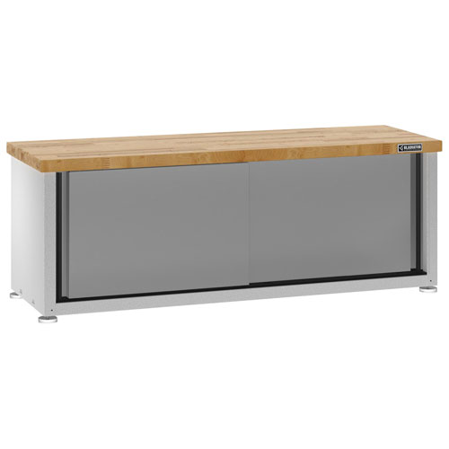 Gladiator Steel Shoe Storage Bench - Grey Slate