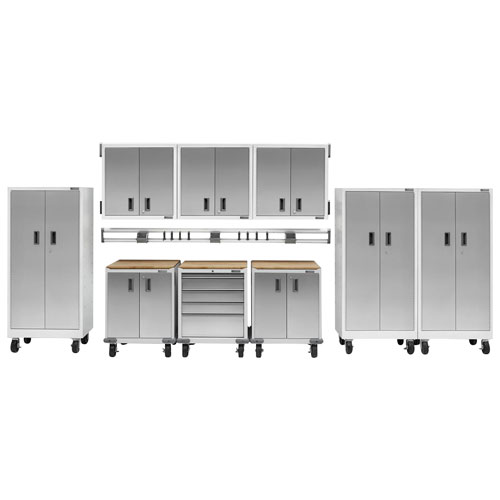 Gladiator Heavy Duty Welded Steel Storage Cabinet - Grey Slate