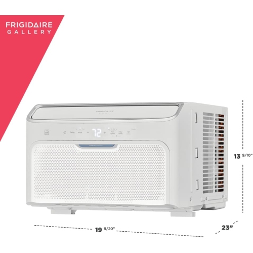 Frigidaire 10,000 BTU Inverter Quiet Temp Room Air Conditioner with Wi-Fi Connected, Energy Star Certified, Easy-to-Clean Washable Filter, White