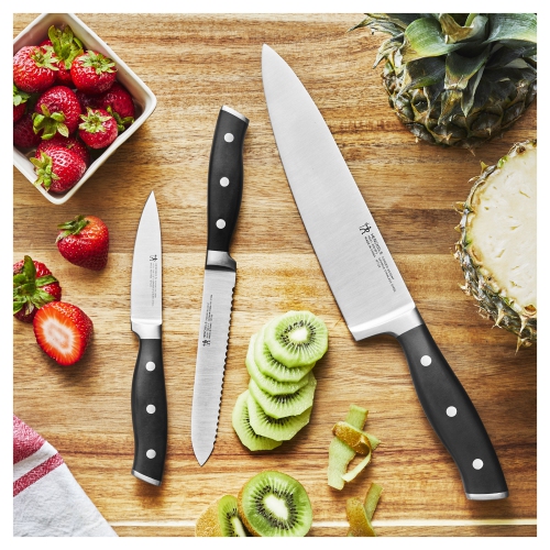 HENCKELS – Ensemble de couteaux forgés Accent, 3 pièces, noir