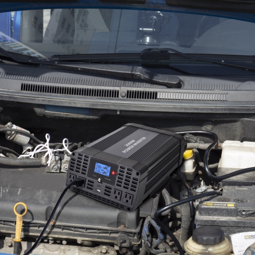 Convertisseur de courant 2000 W Sine TE22 de Technaxx - Noir