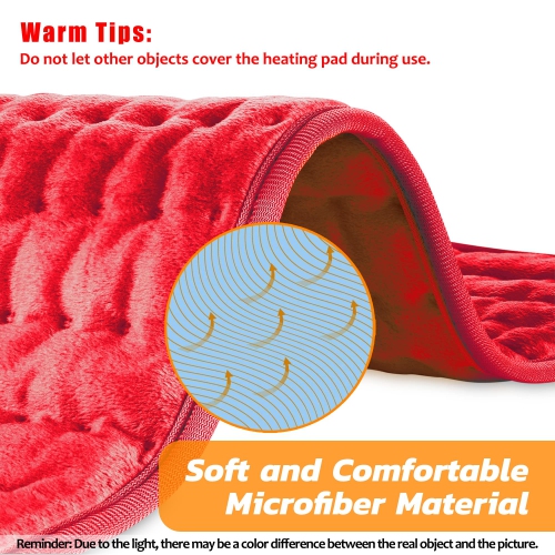 Heating Pad, Electric Heating Pad for Dry & Moist Heat, Electric Fast Heat Pad, Auto Shut Off, for Shoulders, Neck, Abdomen, Back, Limbs, etc.