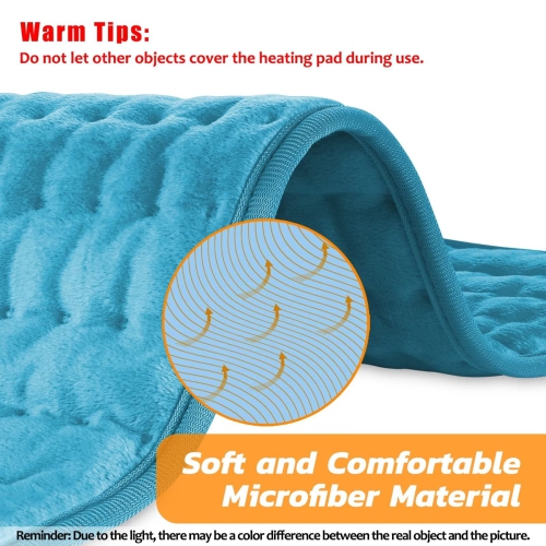 Heating Pad, Electric Heating Pad for Dry & Moist Heat, Electric Heat Pad, Auto Shut Off, for Shoulders, Neck, Abdomen, Back, Limbs, etc.