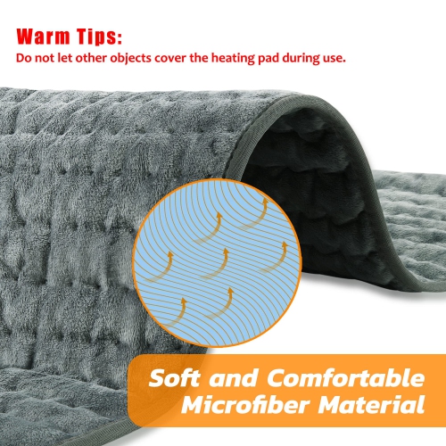 Heating Pad, Electric Heating Pad for Dry & Moist Heat, Electric Heat Pad , Auto Off, for Shoulders, Neck, Abdomen, Back, Limbs, etc.