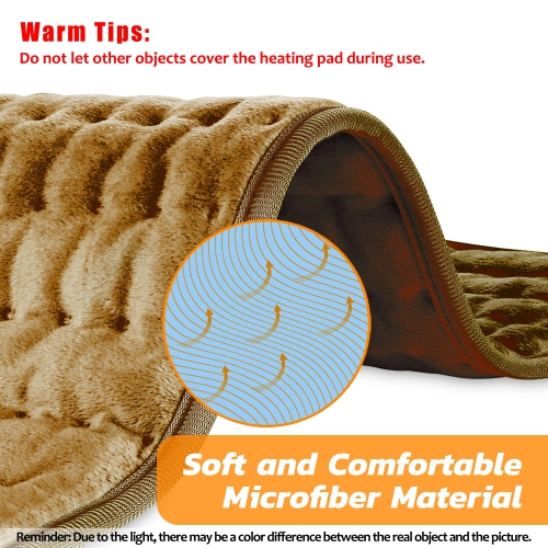 Heating Pad, Electric Heating Pad for Dry & Moist Heat, Electric Heat Pad , Auto Shut Off, for Shoulders, Neck, Abdomen, Back, Limbs, etc.