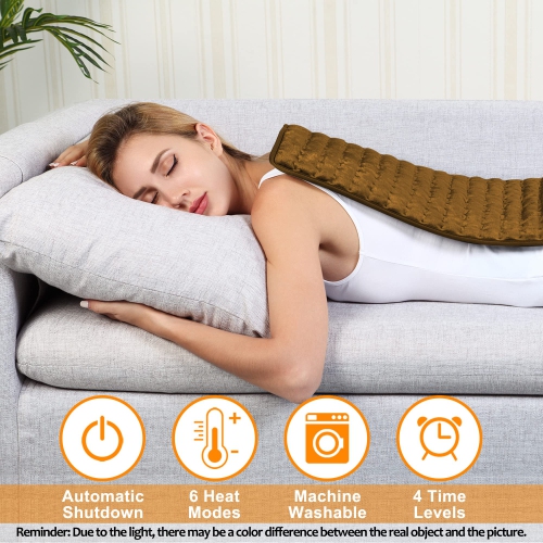 Heating Pad, Electric Heating Pad for Dry & Moist Heat, Electric Heat Pad , Auto Shut Off, for Shoulders, Neck, Abdomen, Back, Limbs, etc.