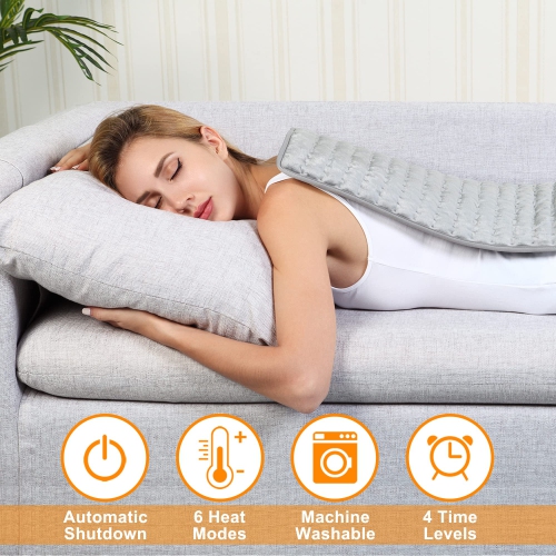 Heating Pad, Electric Heating Pad for Dry & Moist Heat, Electric Heat Pad, Auto Shut Off, for Shoulders, Neck,Abdomen, Back,Limbs,etc.