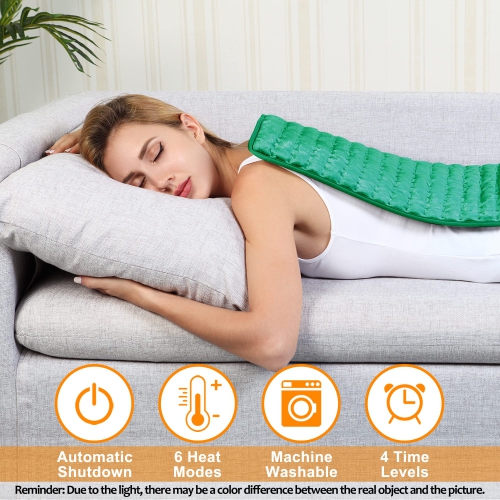 Heating Pad, Electric Heating Pad for Dry & Moist Heat, Electric Fast Heat Pad, Auto Shut Off, for Shoulders, Neck, Abdomen, Back, Limbs, etc.