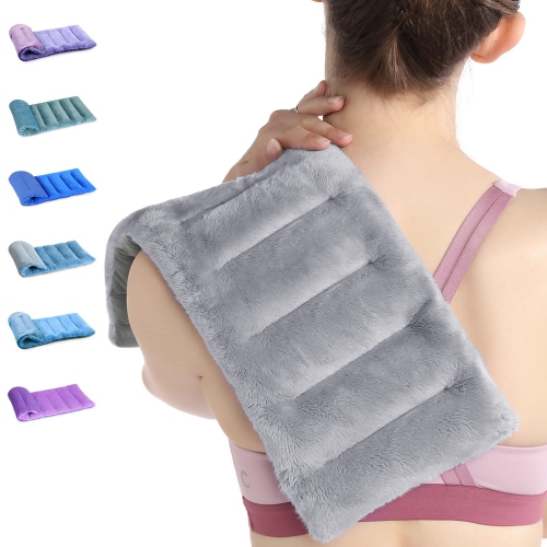 Snailax Heating Pad for Neck and Shoulders,Large Heating Pads for Back Pain  Relief, Electric Back Heated Wrap,Fast Heat Pad with Massager & 5 Massage