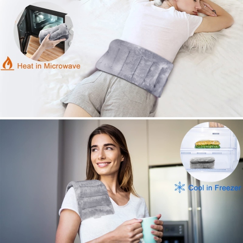 Heating Pad Microwavable for Pain Relief, 7x18" Microwave Heat Pad for Neck Pain, Shoulder, Back, Joints & Muscle Pain Relief, Heat Pack with Moist