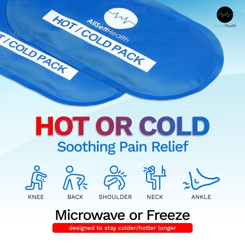 Reusable Hot and Cold Gel Ice Packs for Injuries  Cold Compress, Ice Pack,  Gel Ice Packs, Cold Pack, Gel ice Pack, Cold Packs for Injuries, 10.5 in  Long x 5 in