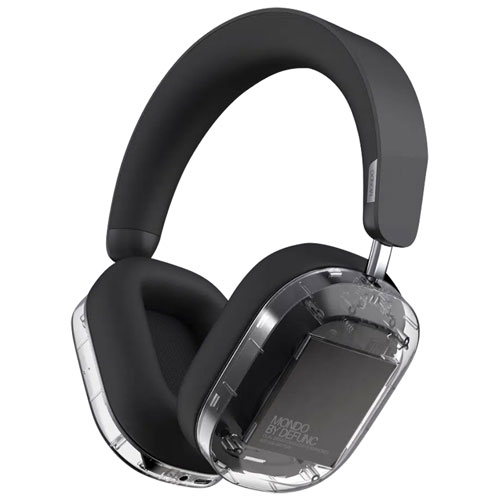 Defunc MONDO Over-Ear Noise Cancelling Bluetooth Headphones - Black/Clear