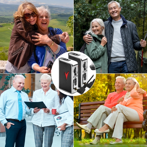 Personal Sound Amplifiers - Personal Audio Amplifier Device and Voice Enhancer Device for Sound Gain of 50dB, Up to 100 Feet Away, Pocket Hearing