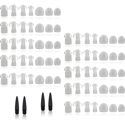 Hearing Aid Domes - Universal Domes for Hearing Aids - Sizes Small, Medium, Large & X-Large Earbud Replacements and BTE Hearing Sound Amplifiers, 2