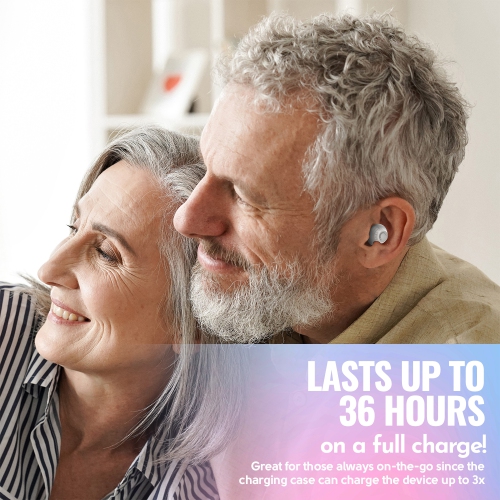 Mini amplificateurs auditifs numériques â€“ ITE PSAP rechargeable, ultraléger avec suppression du bruit et détection intra-auriculaire pour un son