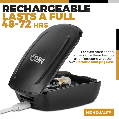 Amplificateur auditif pour aînés et adultes, amplificateur personnel rechargeable CIC, fonction de suppression du bruit numérique et de réduction de