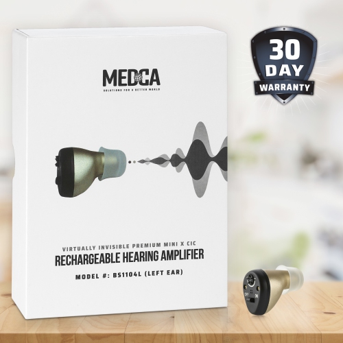 Amplificateur auditif pour aînés et adultes, amplificateur personnel rechargeable CIC, fonction de suppression du bruit numérique et de réduction de