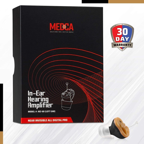 Digital Hearing Amplifier - Invisible in Canal in-Ear Mini Sound Enhancer Set, Near-Invisible, Noise Cancelling, Personal Sound Hearing Amplifier -