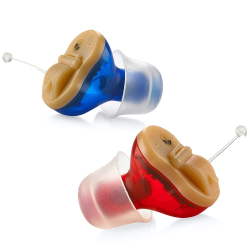 Premium Digital Hearing Amplifier - Invisible in Canal In-Ear Mini Sound Enhancer Set, Near-Invisible, Noise Cancelling, Personal Sound Hearing Ampli