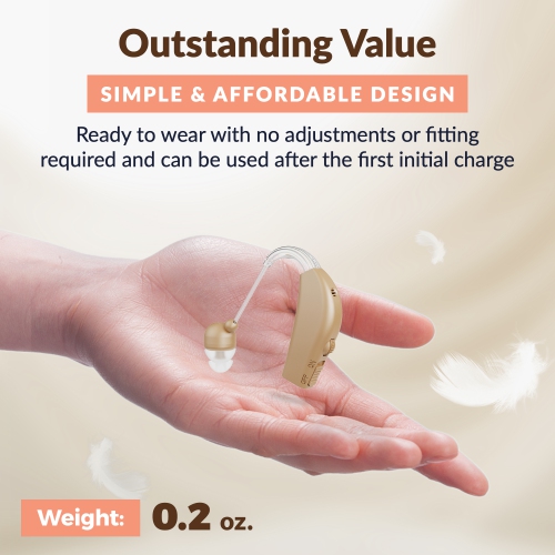 Amplificateur d'oreille rechargeable MEDCA - amplificateur de son avec chargeur rapide - Skin