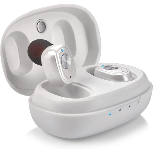 Rechargeable Hearing Amplifier Pair w/Noise Cancelling, Digital Sound Device Seniors & Adults - ITC Nano Personal Amplifier - One Touch Control & Low