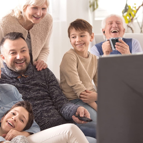 Sound Amplifier - Pocket Sound Voice Enhancer Device with Duo Mic/Ear Plus Extra Headphone and Microphone Set, Personal Hearing Amplifier Device by