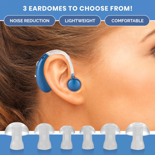 Digital Hearing Amplifier Pair - rechargeable Operated BTE Personal Sound Assist Device with 2 Modes, Volume Control & Noise Cancelling,