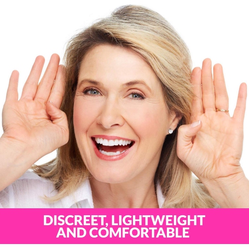 Amplificateur auditif numérique - Ensemble de 2 - Meilleurs amplificateurs auditifs confortables derrière l'oreille pour femmes, petit et discret