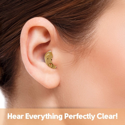 MEDca ITE Mini Ear Amplifier Rechargeable Microtron - So Small It's Barely Visible!