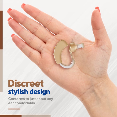 MEDca BTE Behind the Ear Sound Amplifier Super Mini Size Sound Enhancer