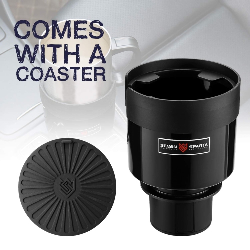 Car Cup Holder Expander Organizer with Adjustable Base, Compatible with Hydro Flasks 32/40 Ounce, Yeti Ramblers 20/26/30 Ounce, Other Bottles in