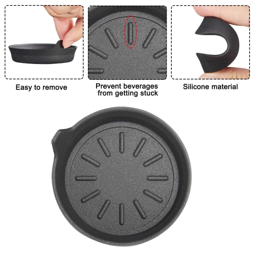 WINKA Car Cup Holder Coasters, Universal Silicone Coasters for Cup Holders, Vehicle Cup Holder Coasters 4 pcs