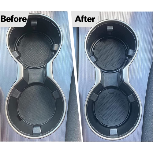 Car Cup Holder Coaster, 4 Pack PVC Anti Slip Durable Insert Car Coasters, 2.75 Inch Universal Car Coasters for Cup Holders, Suitable for Most Car