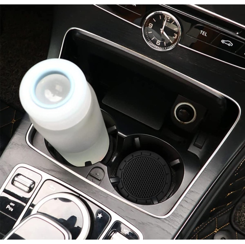 Car Cup Holder Coaster, 4 Pack PVC Anti Slip Durable Insert Car Coasters, 2.75 Inch Universal Car Coasters for Cup Holders, Suitable for Most Car