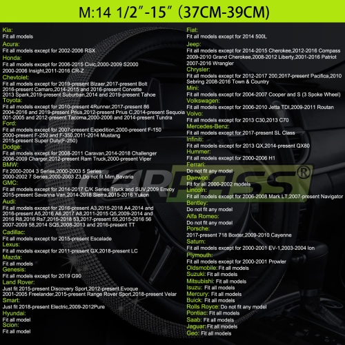 Housse de volant universelle en cuir Rhombus, compatible avec les VUS, les camions, les voitures, les berlines et les fourgonnettes