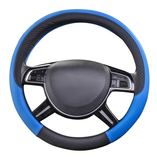 Housse de volant universelle en cuir Rhombus, compatible avec les VUS, les camions, les voitures, les berlines et les fourgonnettes