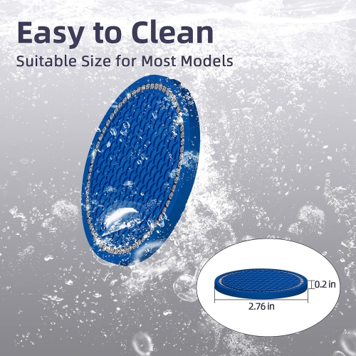 Bling Car Coasters Crystal Rhinestone Car Coaster 2.76 inch Silicone Diamond Car Cup Holder Coasters Suitable for Most Car Car Coasters for Women(2