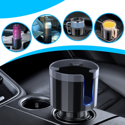 Car Cup Holder Expander Adapter with Adjustable Base,Cup Holder Expander for Yeti 24/36/46oz, Hydro Flasks 32/40oz, Large Bottles