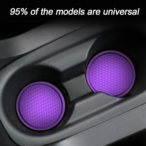 Car Cup Holder Coaster, 4 Pack 2.75 Inch Diameter Non-Slip Universal Insert Coaster, Durable, Suitable for Most Car Interior, Car Accessory for Women