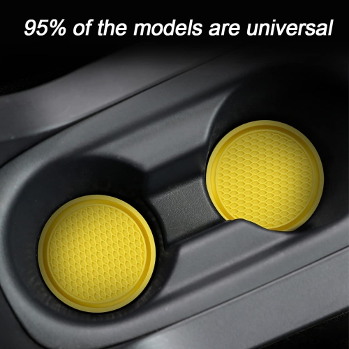 Car Cup Holder Coaster, 4 Pack 2.75 Inch Diameter Non-Slip Universal Insert Coaster, Durable, Suitable for Most Car Interior, Car Accessory for Women