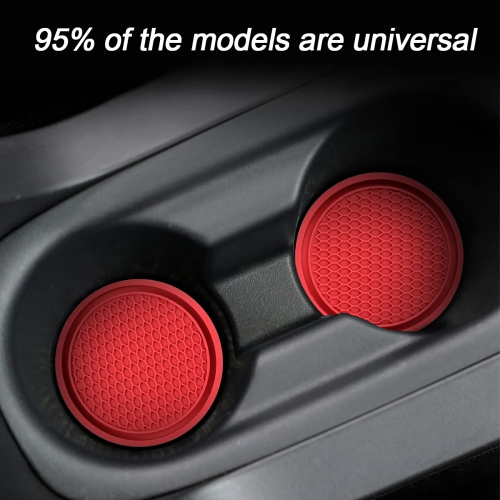 Car Cup Holder Coaster, 4 Pack 2.75 Inch Diameter Non-Slip Universal Insert Coaster, Durable, Suitable for Most Car Interior, Car Accessory for Women