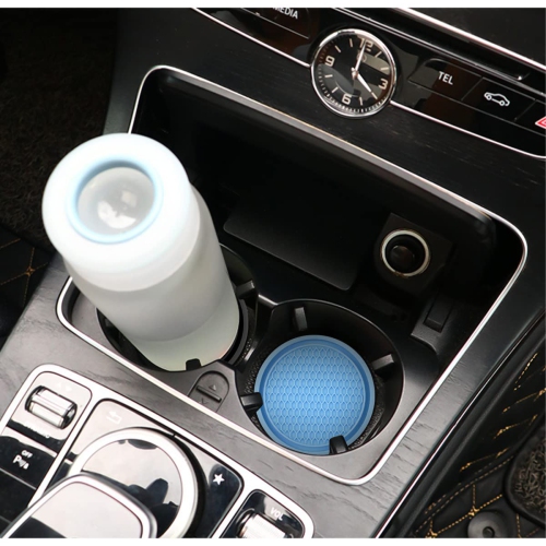 Car Cup Holder Coaster, 4 Pack 2.75 Inch Diameter Non-Slip Universal Insert Coaster, Durable, Suitable for Most Car Interior, Car Accessory for Women