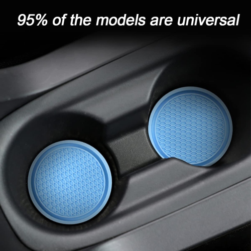 Car Cup Holder Coaster, 4 Pack 2.75 Inch Diameter Non-Slip Universal Insert Coaster, Durable, Suitable for Most Car Interior, Car Accessory for Women