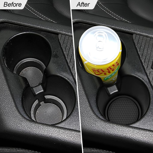 Car Cup Holder Coaster, 4 Pack 2.75 Inch Diameter Non-Slip Universal Insert Coaster, Durable, Suitable for Most Car Interior, Car Accessory for Women