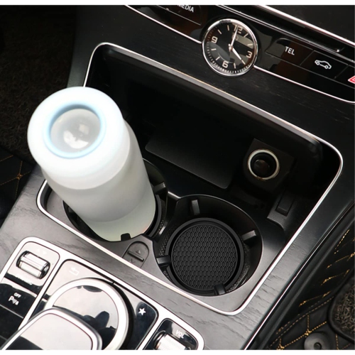 Car Cup Holder Coaster, 4 Pack 2.75 Inch Diameter Non-Slip Universal Insert Coaster, Durable, Suitable for Most Car Interior, Car Accessory for Women