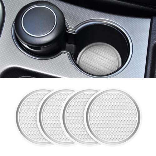 HLD  Car Cup Holder Coaster, 4 Pack 2.75 Inch Diameter Non-Slip Universal Insert Coaster, Durable, Suitable for Most Car Interior, Car Accessory For